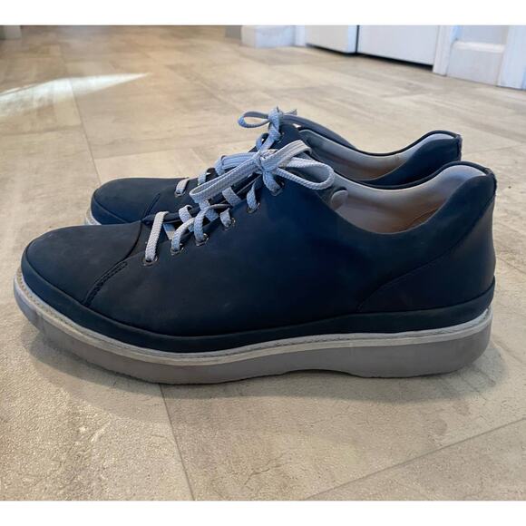 Samuel Hubbard Blue Leather Lace Up Vibram Comfortable Every Day Wear Shoes 12 - Picture 5 of 11